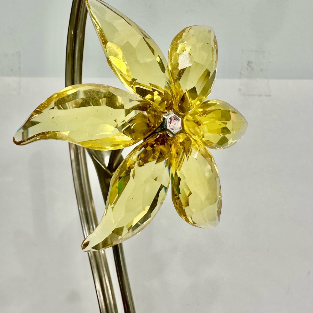 Swarovski Golden Crystal Flower Accent